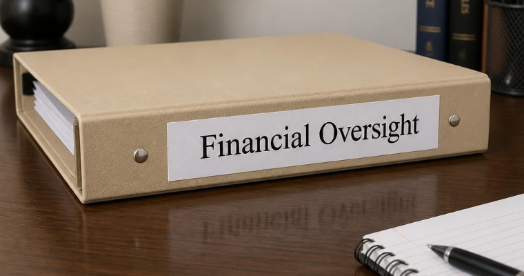 Financial oversight banner